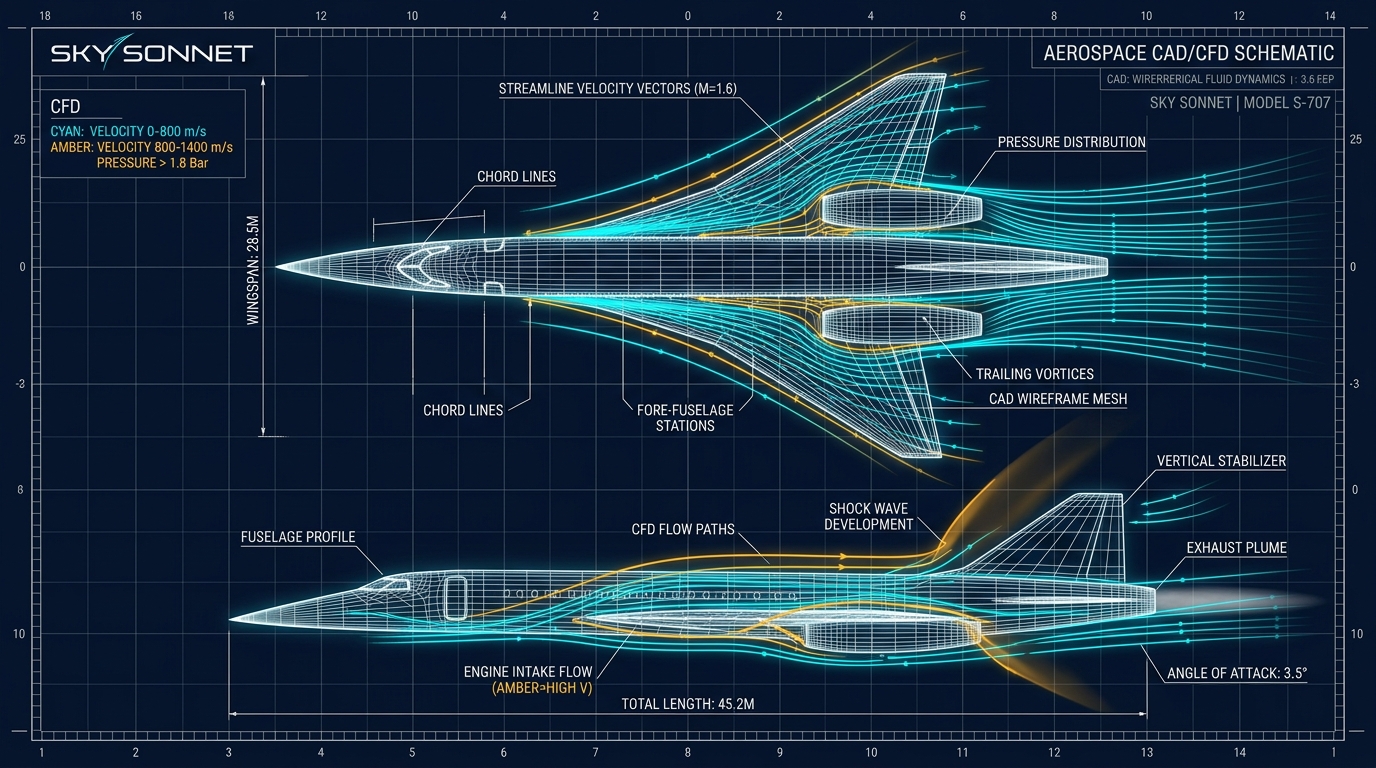 Sky Sonnet CAD and CFD Aerodynamic Blueprint